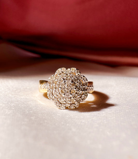 14K Gold Ring with 0.5 ct. Diamonds